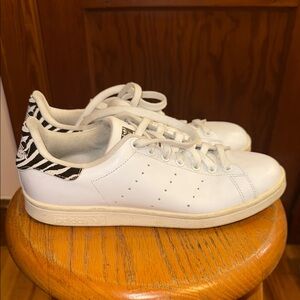 Adidas Stan Smith Sneakers with Zebra Pattern